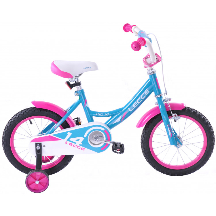 Detský bicykel 14" Fuzlu LECCE modro ružový